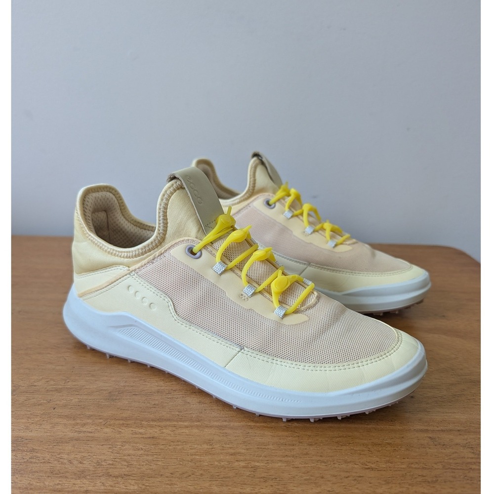 ECCO Golf Biom H4 Yellow Spikeless Waterproof Shoes Womens 7-7.5 EU 38 100413